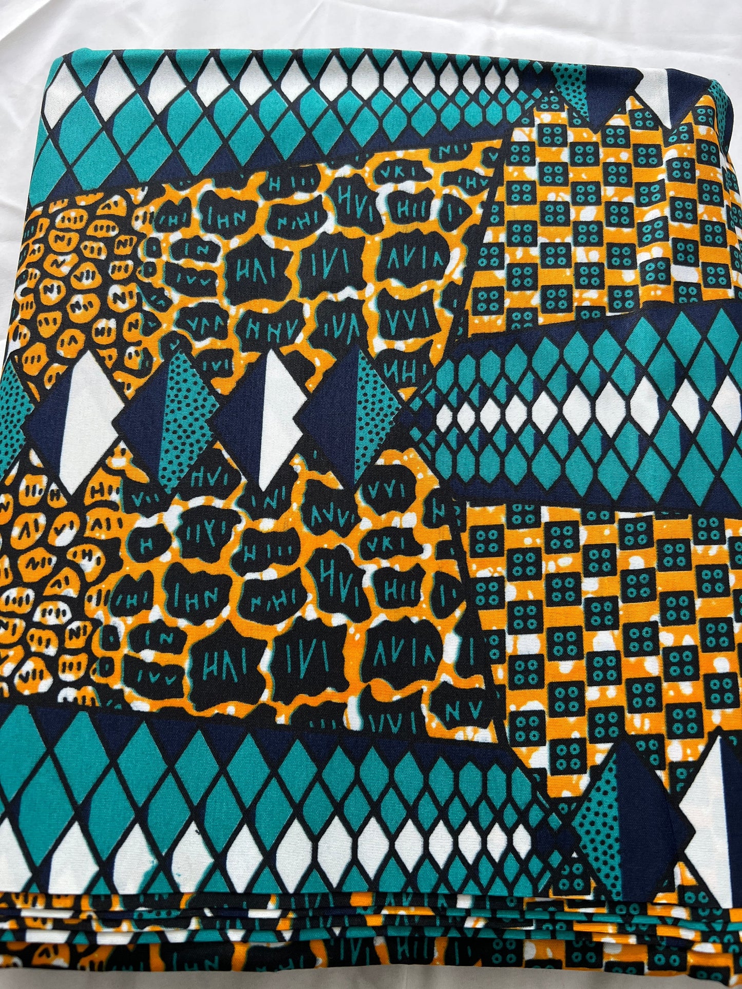 Polycotton African Fabric 6 Yards Soft Ankara Wax Print Material