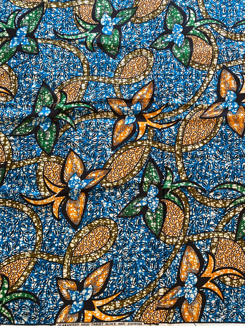 Polycotton African Fabric 6 Yards Soft Ankara Wax Print Material