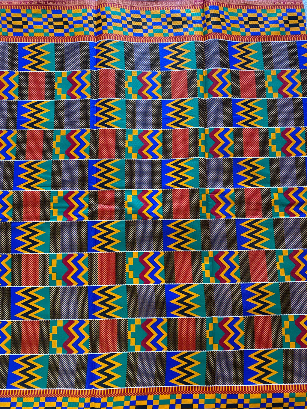 Genuine Kente top supreme wax African fabric.