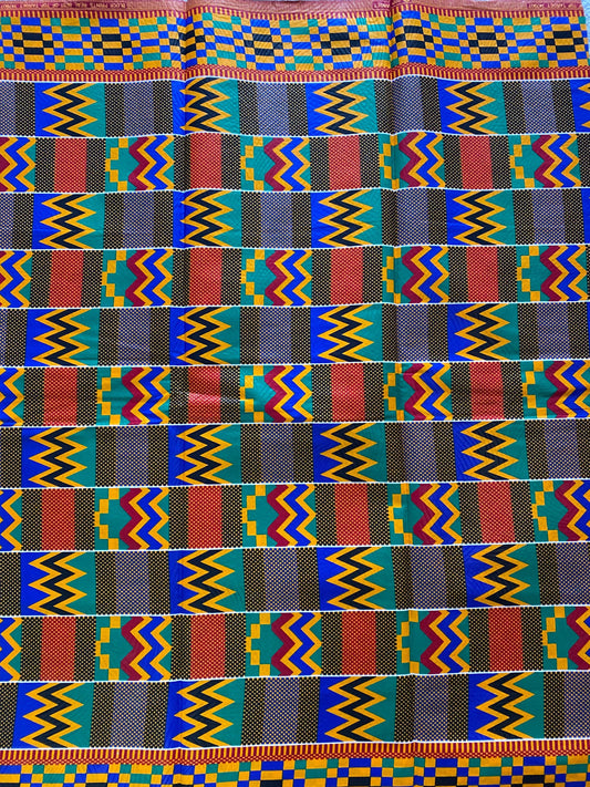 Genuine Kente top supreme wax African fabric.