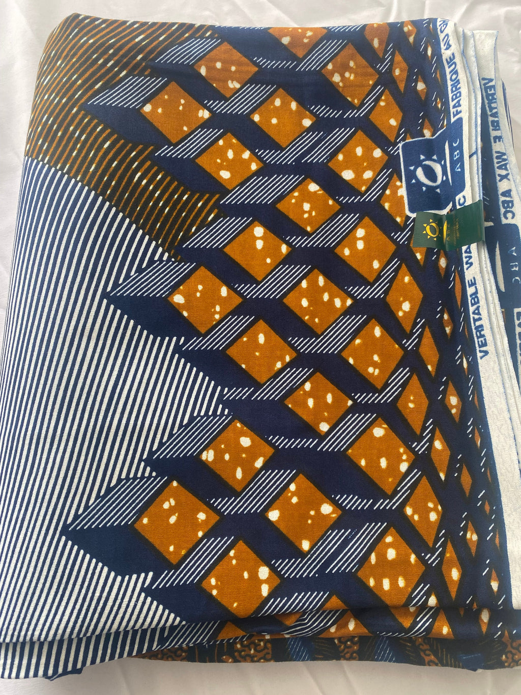 Bold Ankara African Print Fabric: 6 Yards 100% Cotton Wax Print