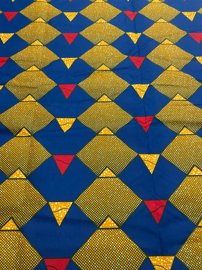 Polycotton African Fabric 6 Yards Soft Ankara Wax Print Material