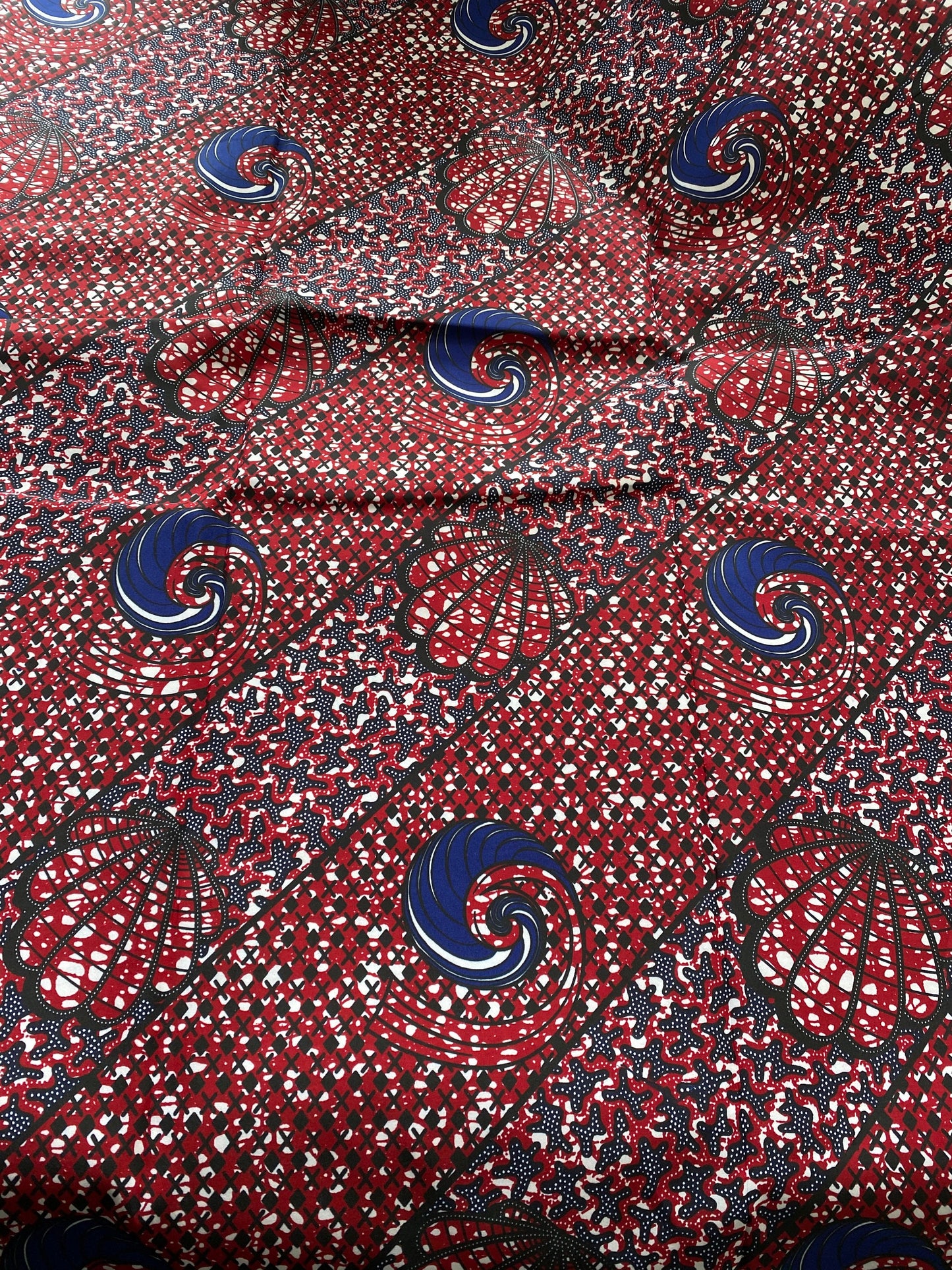 Polycotton African Fabric 6 Yards Soft Ankara Wax Print Material