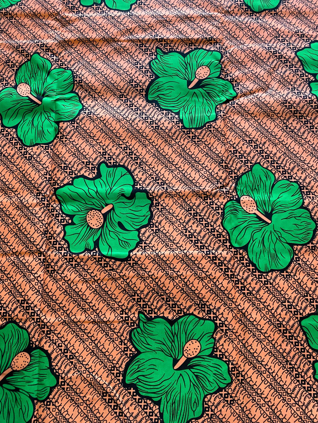Polycotton African Fabric 6 Yards Soft Ankara Wax Print Material