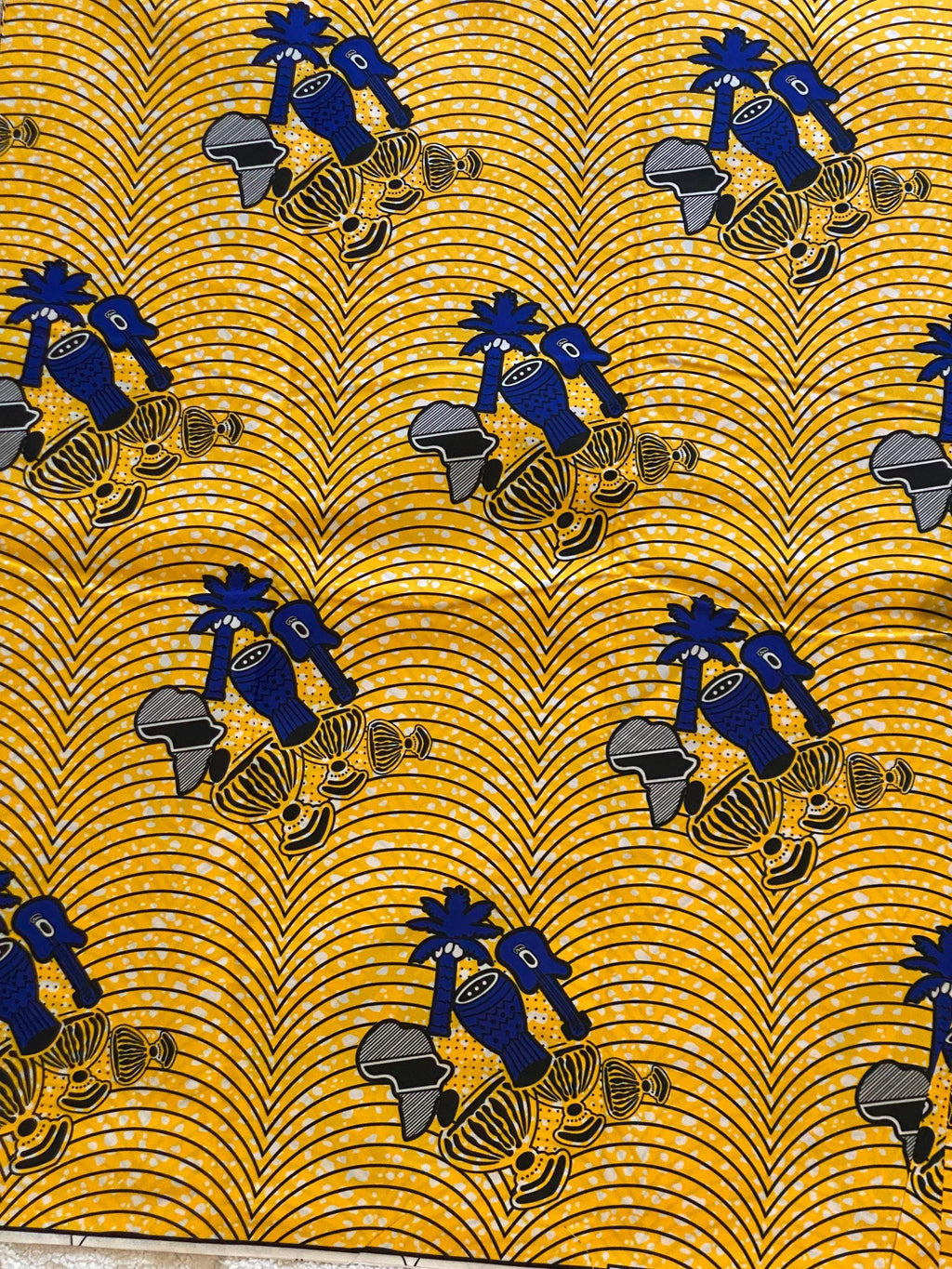 Polycotton African Fabric 6 Yards Soft Ankara Wax Print Material