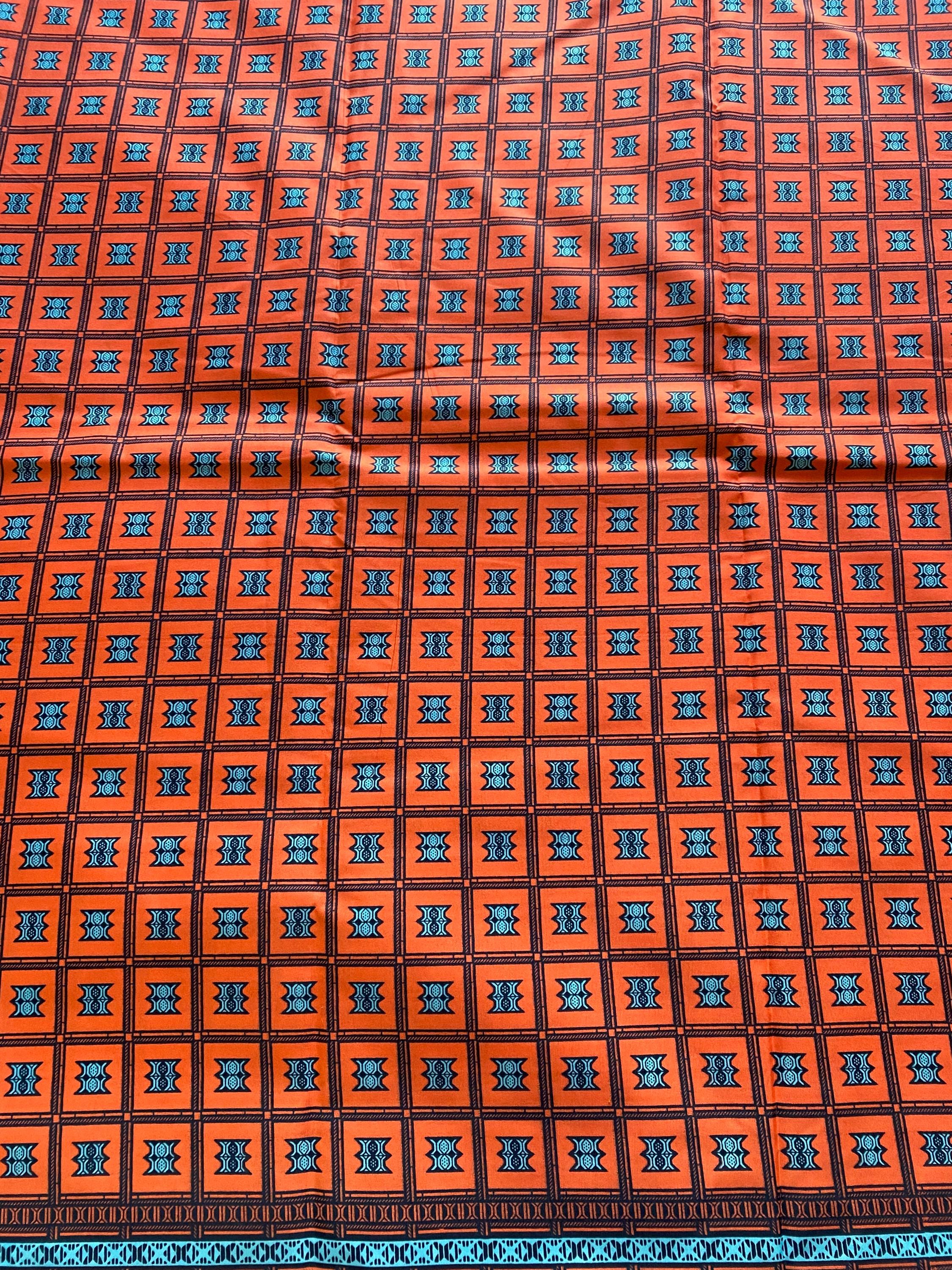 Polycotton African Fabric 6 Yards Soft Ankara Wax Print Material