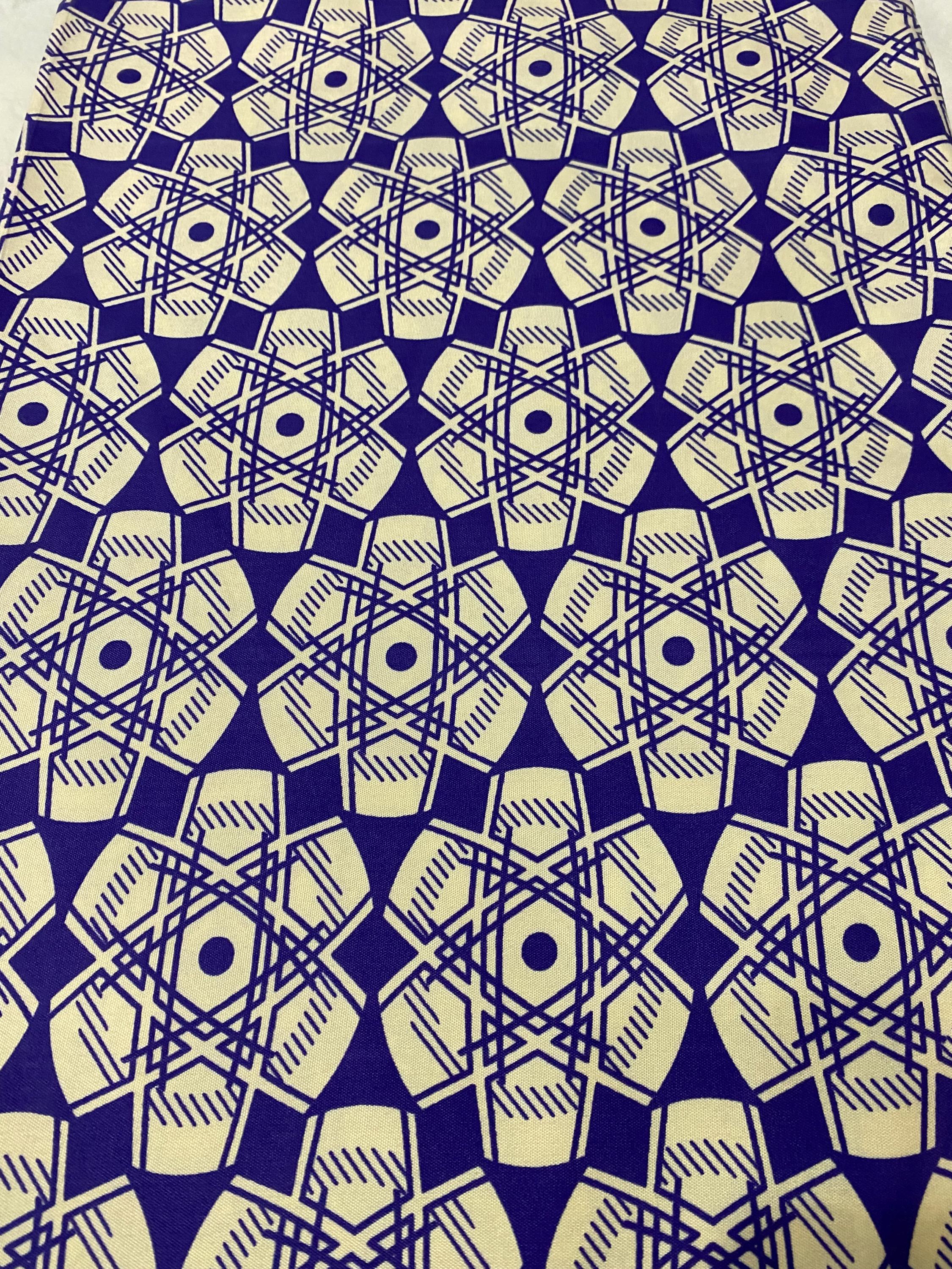 Colorful Ankara Fabric: Soft Polycotton African Print, 6 Yards