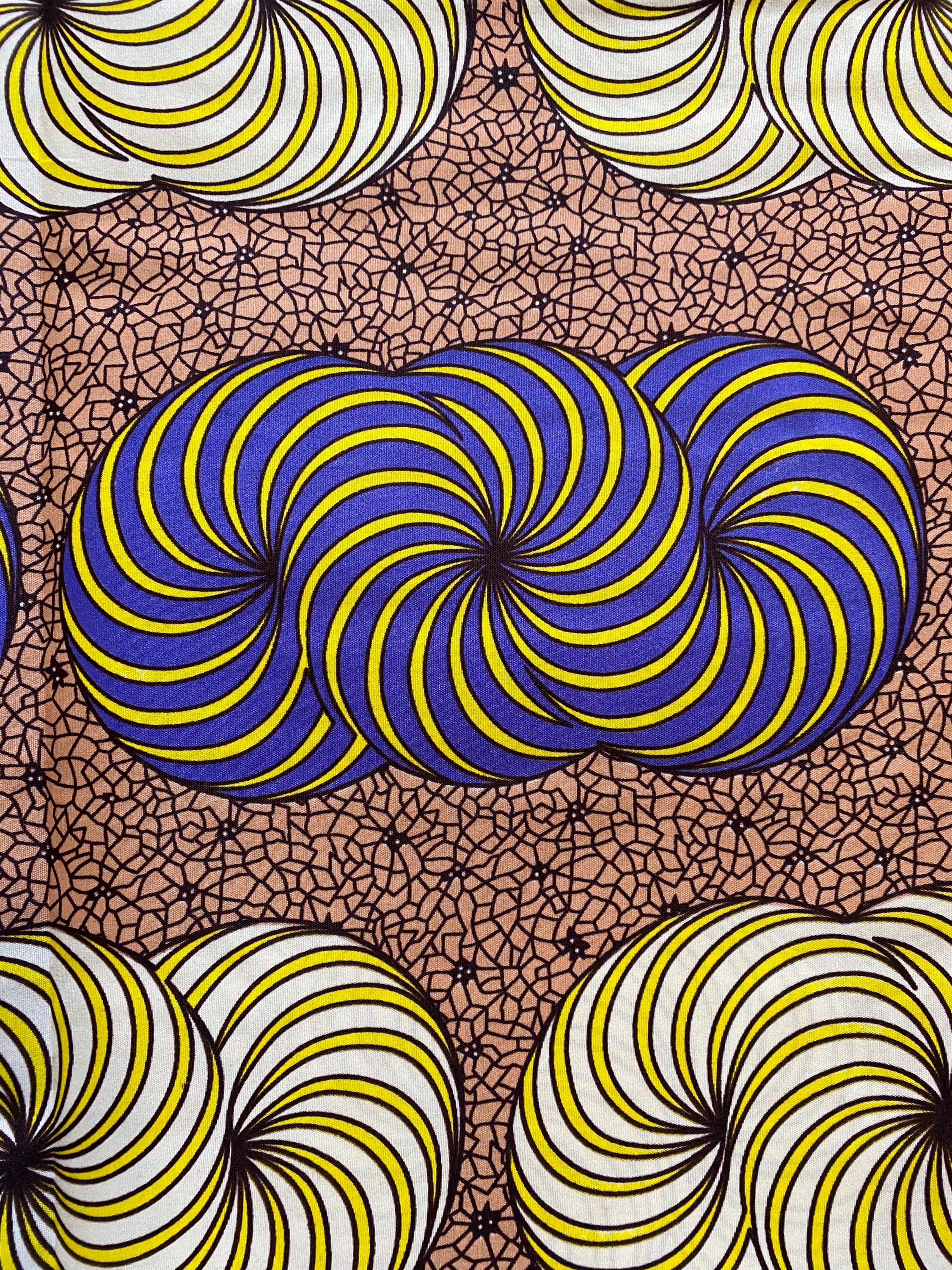 Polycotton African Fabric 6 Yards Soft Ankara Wax Print Material