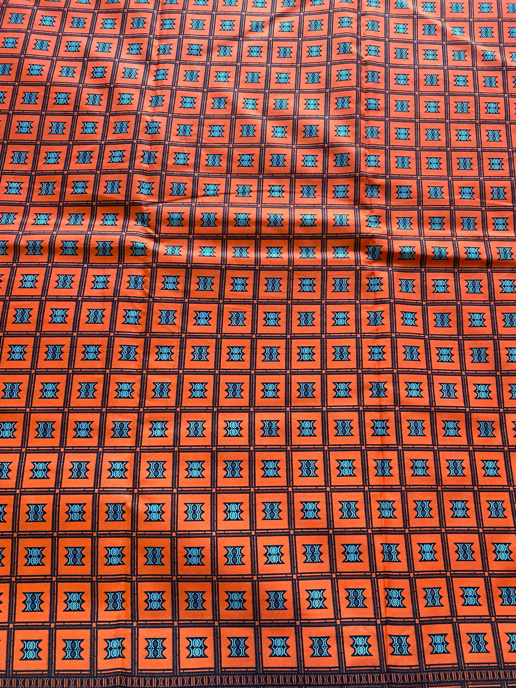 Polycotton African Fabric 6 Yards Soft Ankara Wax Print Material