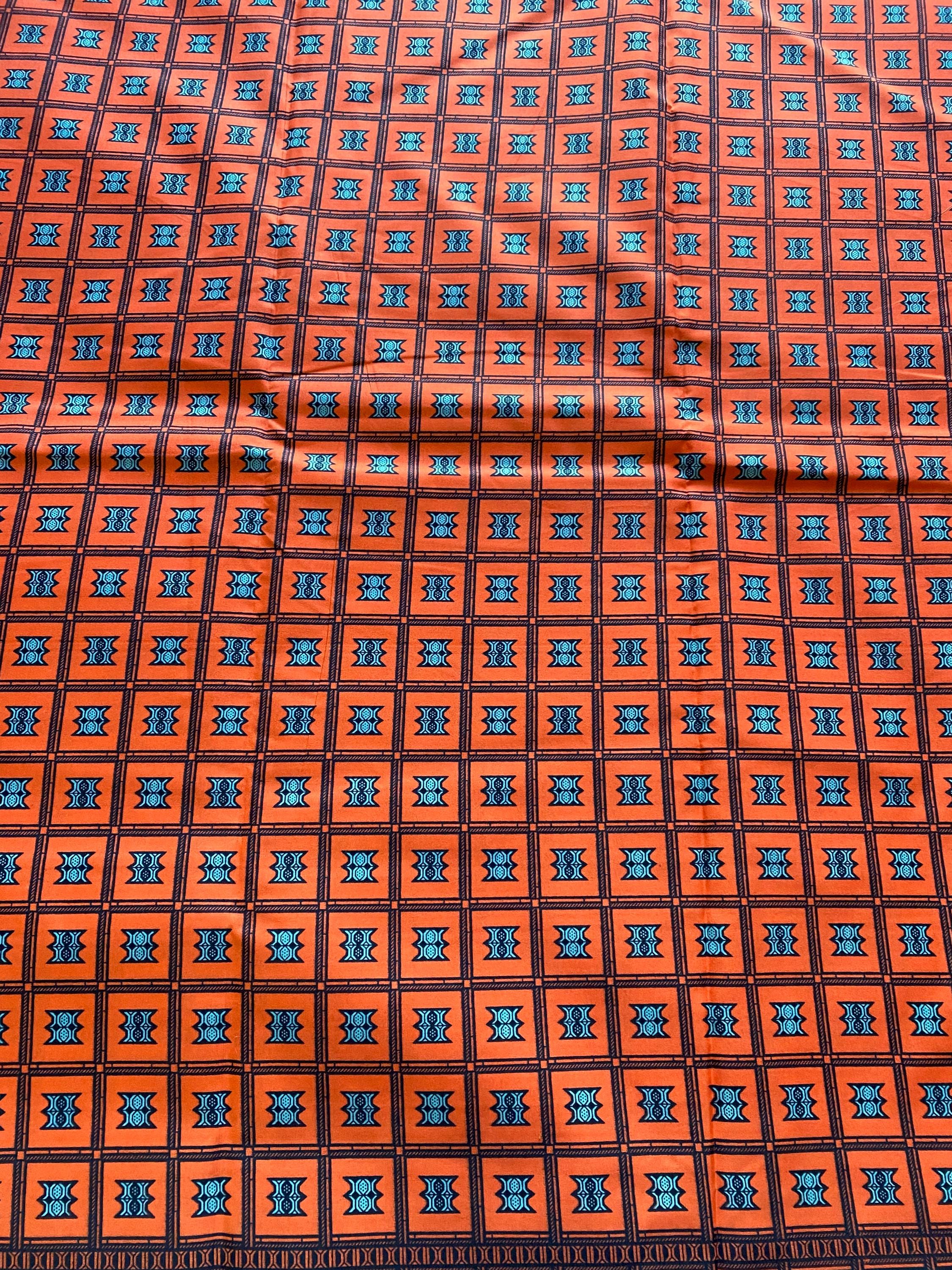 Polycotton African Fabric 6 Yards Soft Ankara Wax Print Material