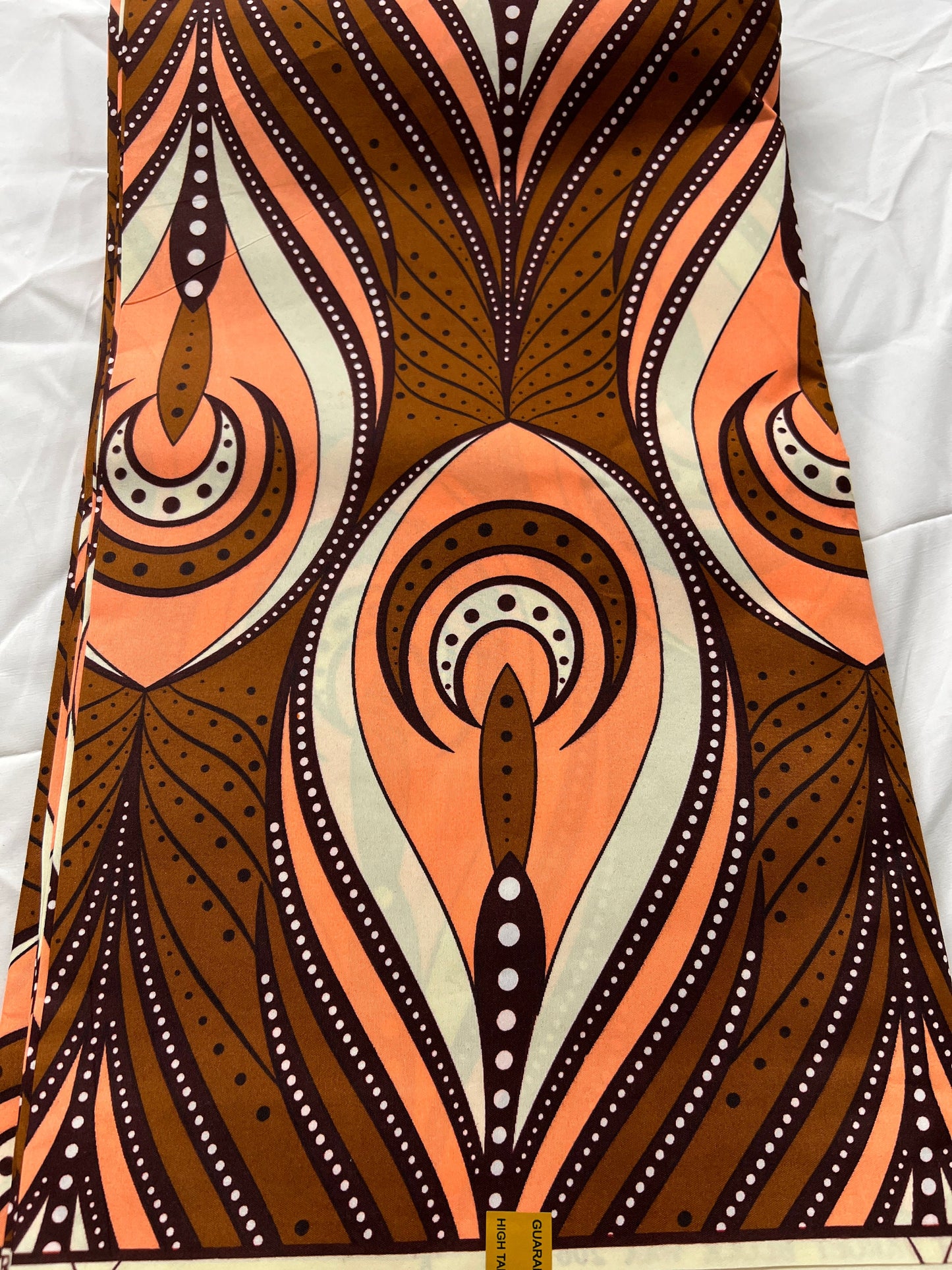 Polycotton African Fabric 6 Yards Soft Ankara Wax Print Material