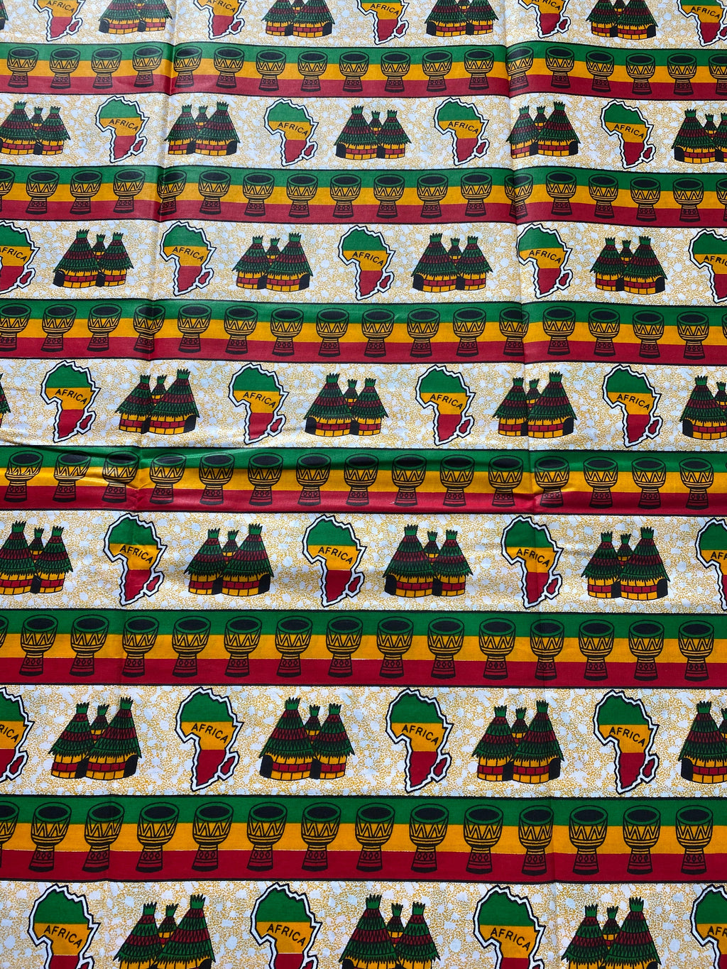 Mud Print Fabric 6 Yards African Tribal Wax Print Cloth