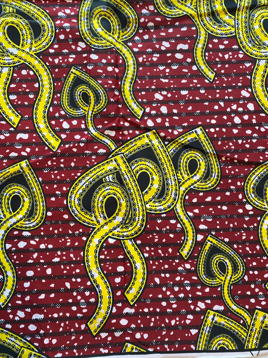 Polycotton African Fabric 6 Yards Soft Ankara Wax Print Material