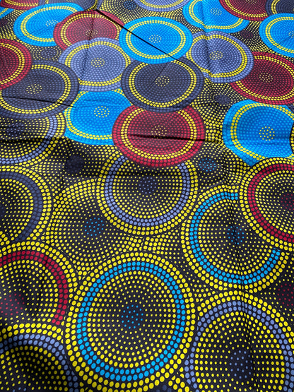 Polycotton African Fabric 6 Yards Soft Ankara Wax Print Material