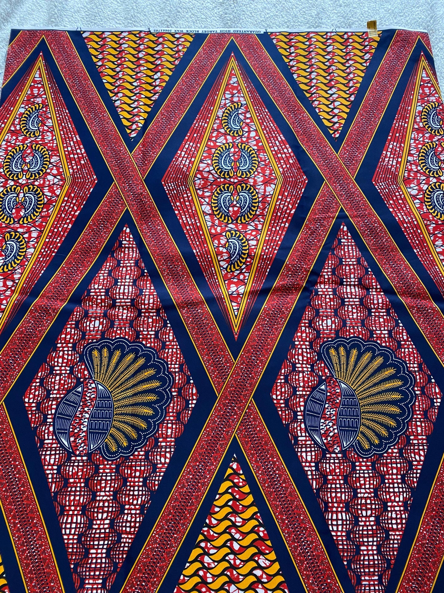 Polycotton African Fabric 6 Yards Soft Ankara Wax Print Material