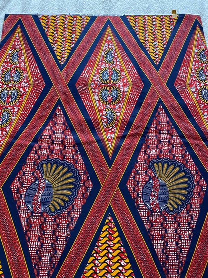 Polycotton African Fabric 6 Yards Soft Ankara Wax Print Material