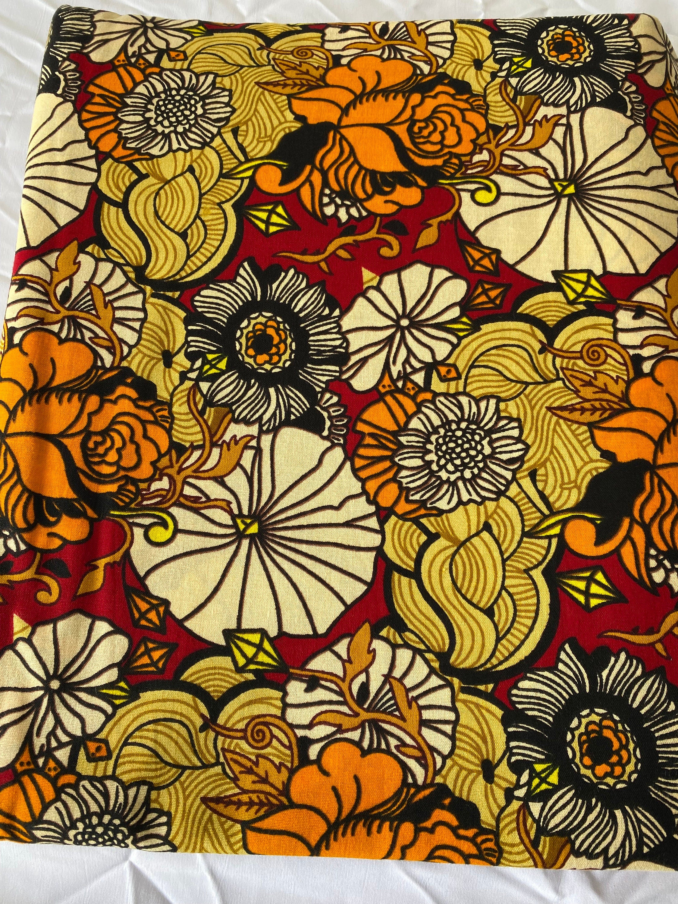 Bold Ankara African Print Fabric: 6 Yards 100% Cotton Wax Print