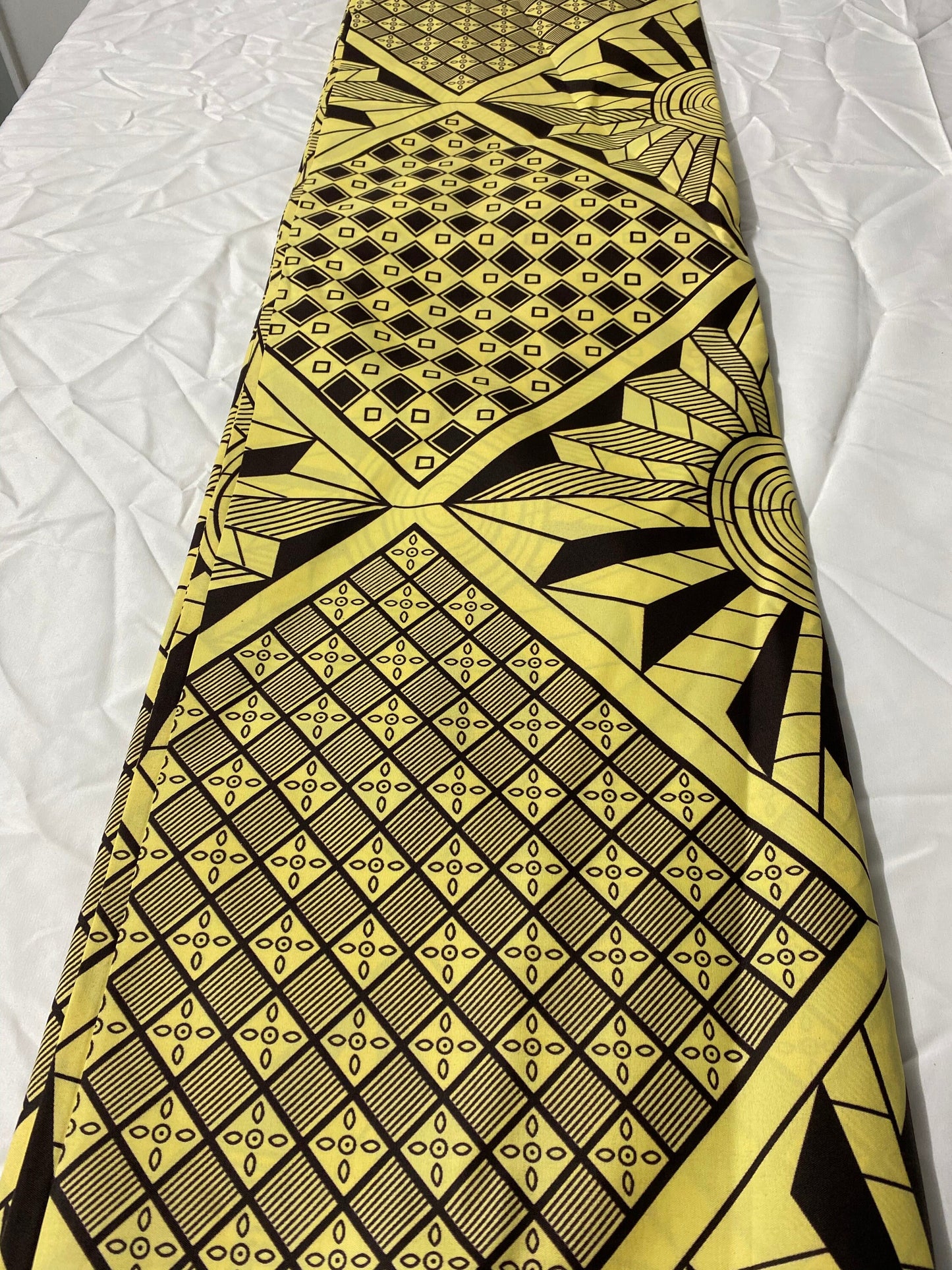 Polycotton African Fabric 6 Yards Soft Ankara Wax Print Material