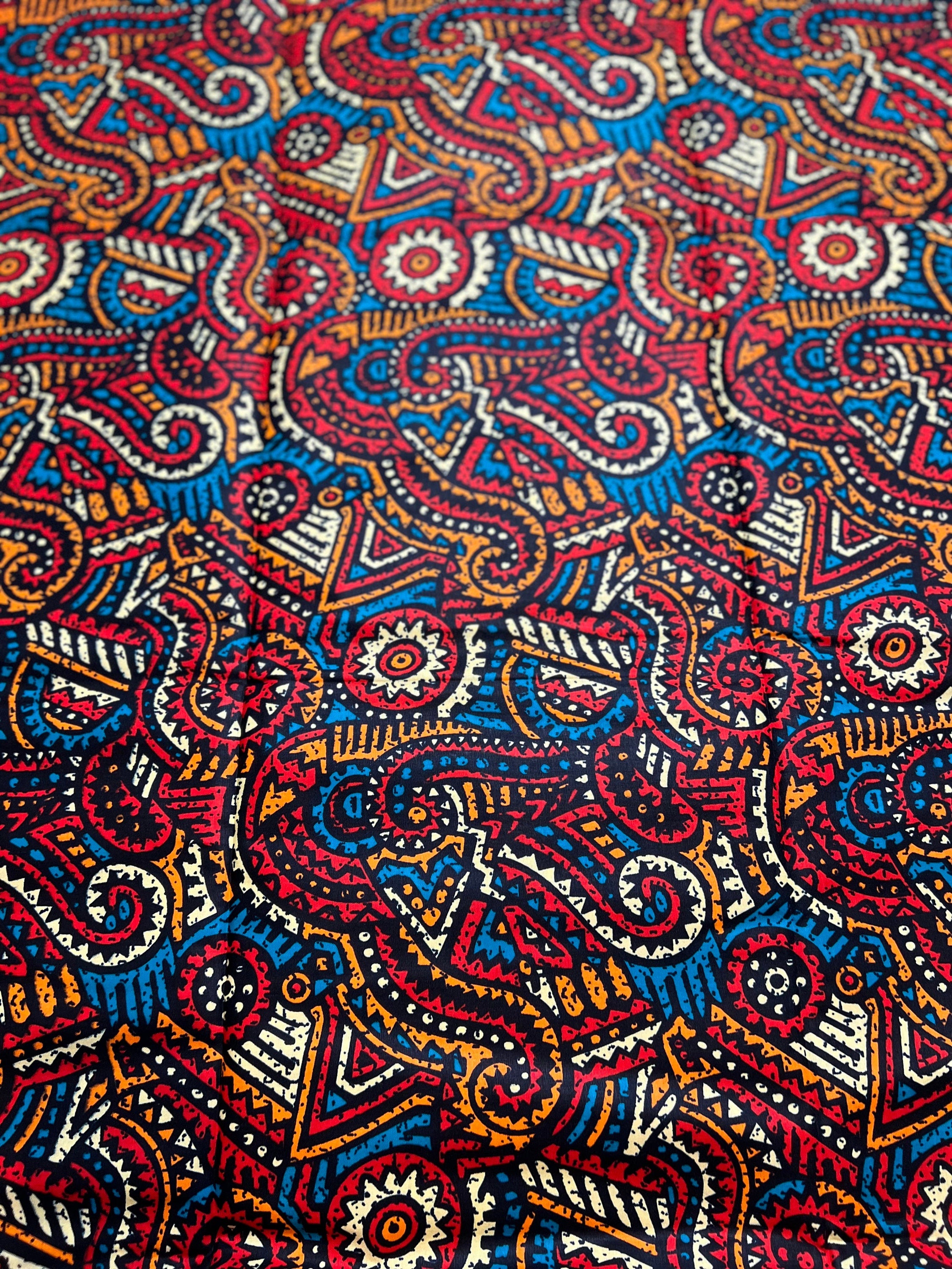 6 Yards 100% Cotton Ankara Wax Print Fabric African Print for Dressmaking, Quilting & Home Décor