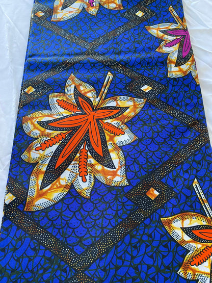 Polycotton African Fabric 6 Yards Soft Ankara Wax Print Material
