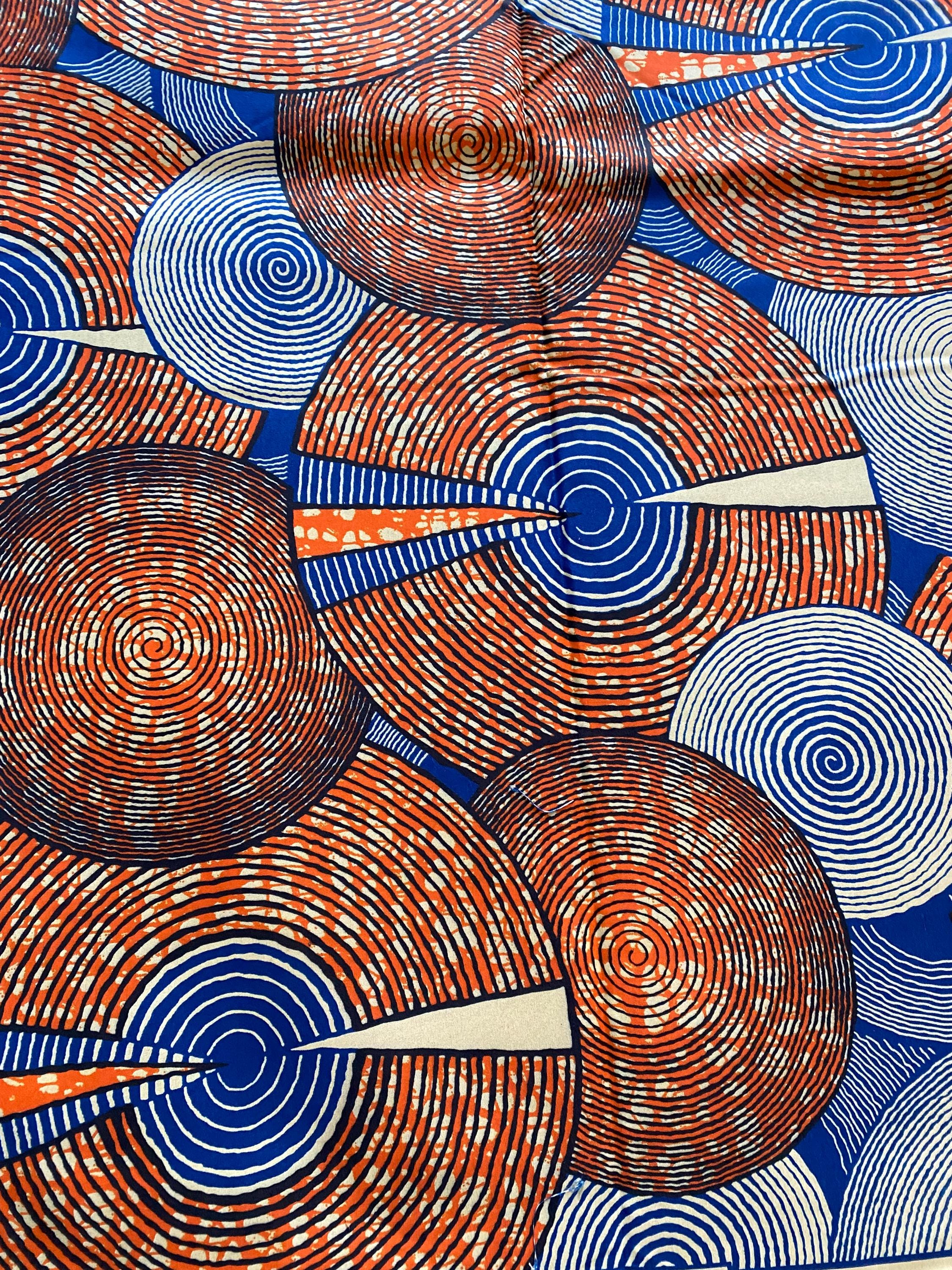 Polycotton African Fabric 6 Yards Soft Ankara Wax Print Material