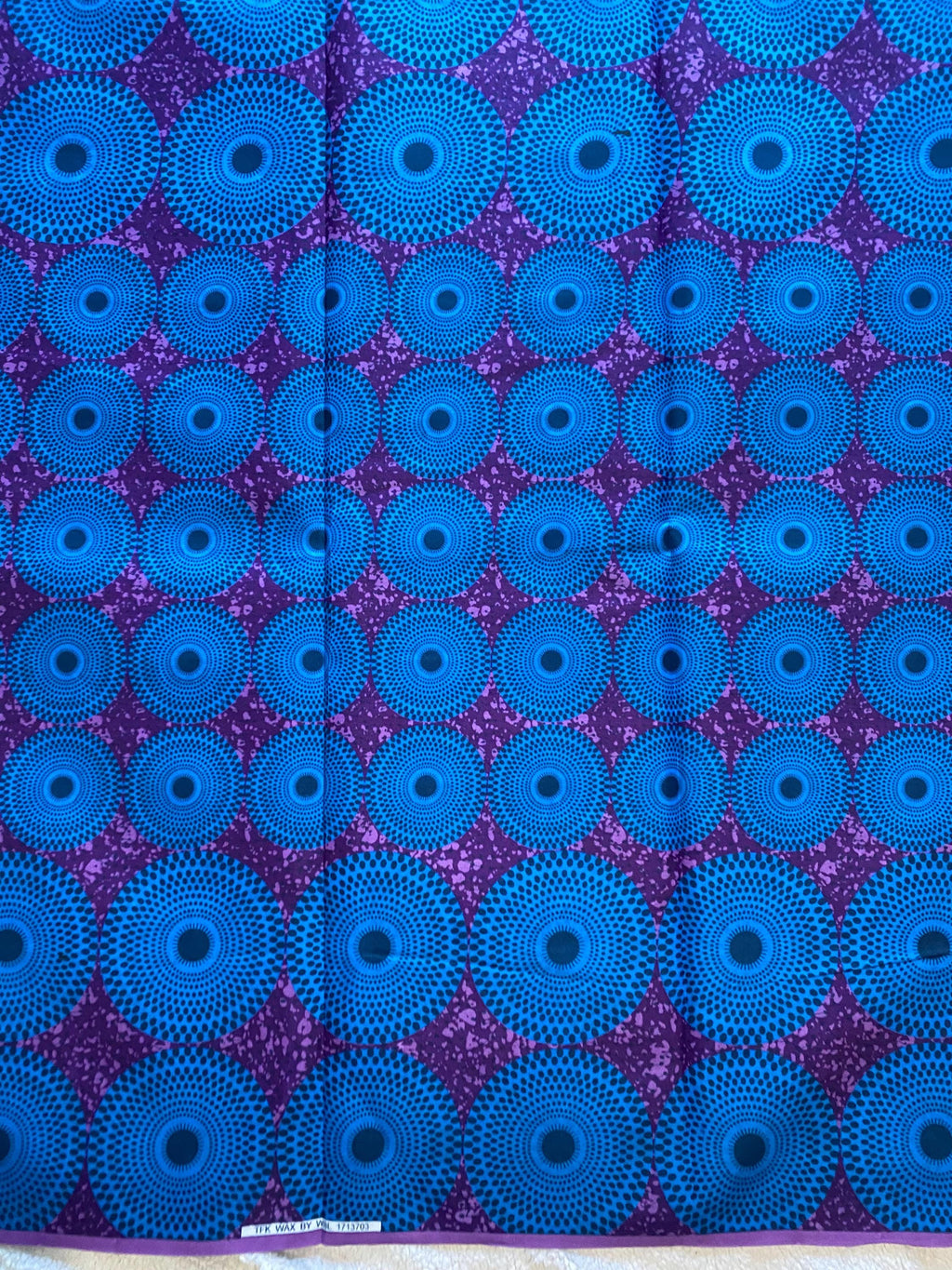 Polycotton African Fabric 6 Yards Soft Ankara Wax Print Material