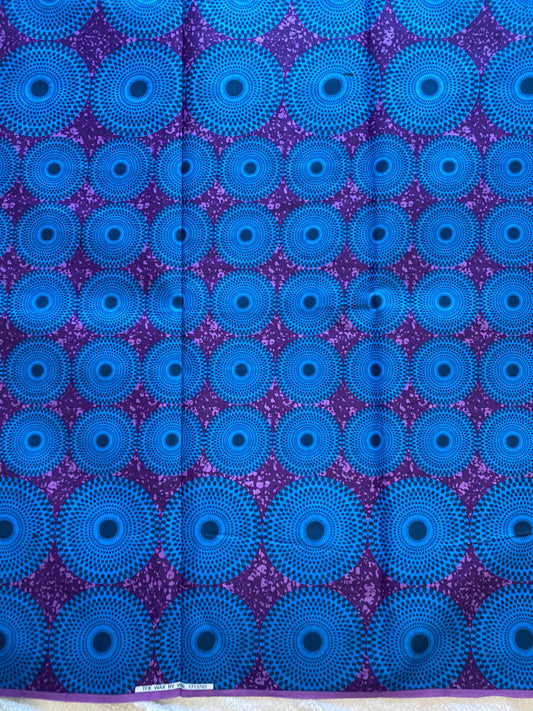 Polycotton African Fabric 6 Yards Soft Ankara Wax Print Material