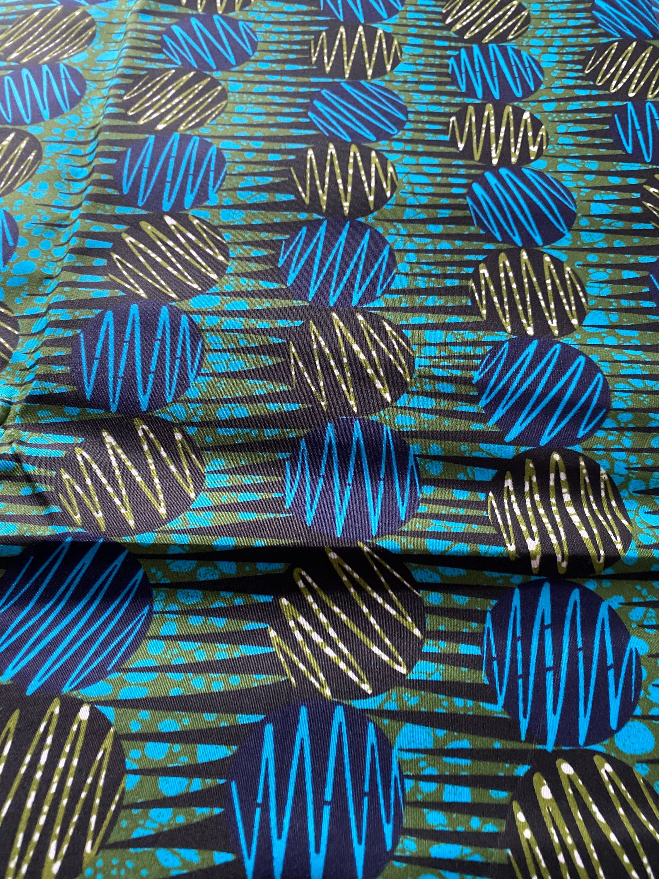 Polycotton African Fabric 6 Yards Soft Ankara Wax Print Material