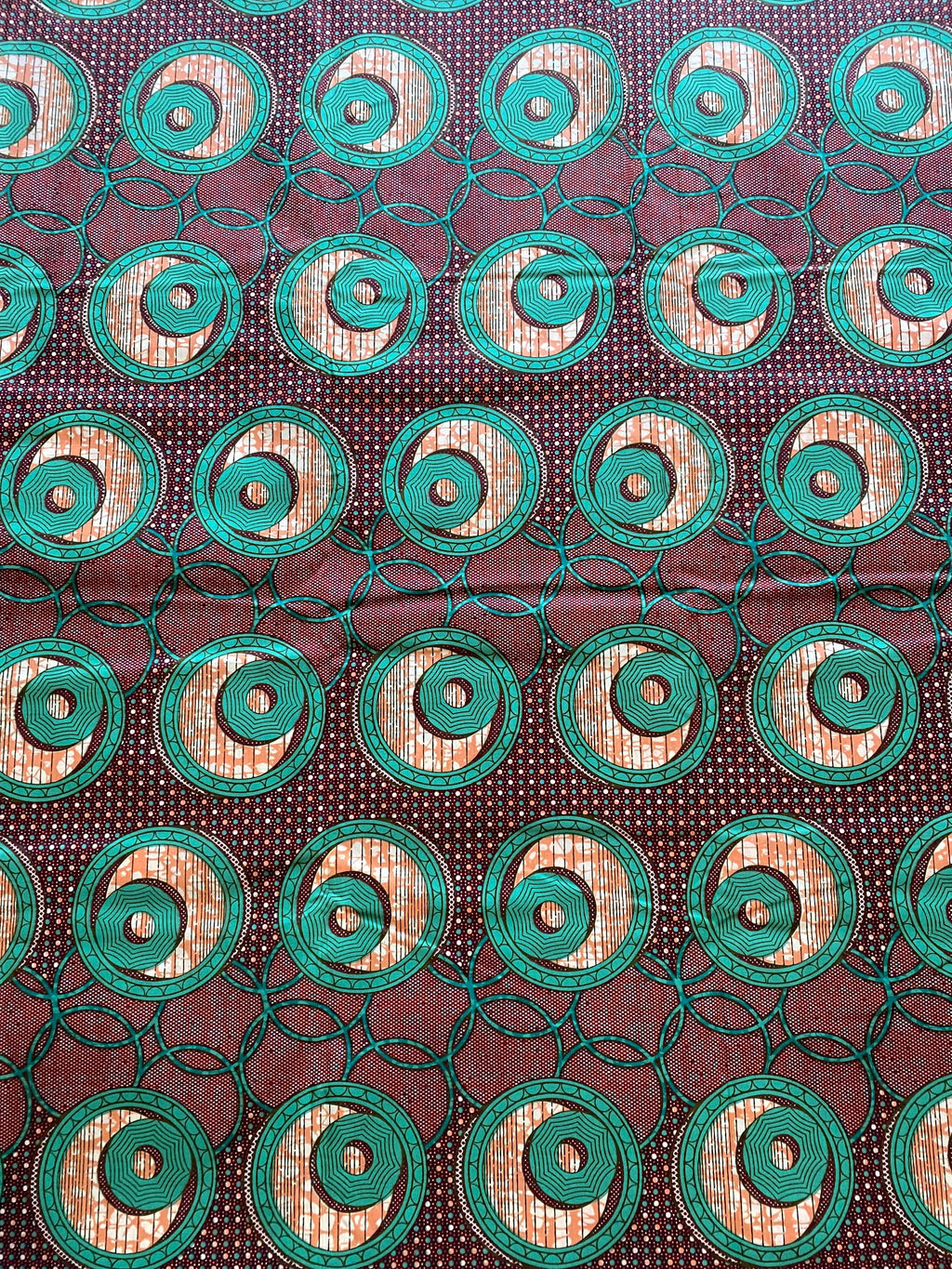Polycotton African Fabric 6 Yards Soft Ankara Wax Print Material