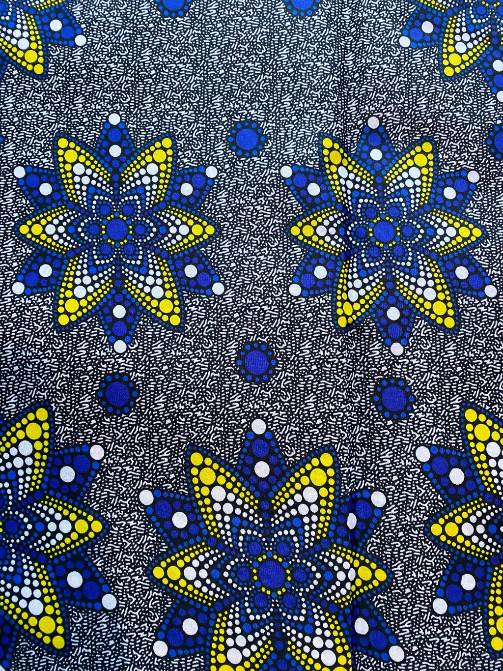 Polycotton African Fabric 6 Yards Soft Ankara Wax Print Material