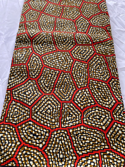 Polycotton African Fabric 6 Yards Soft Ankara Wax Print Material