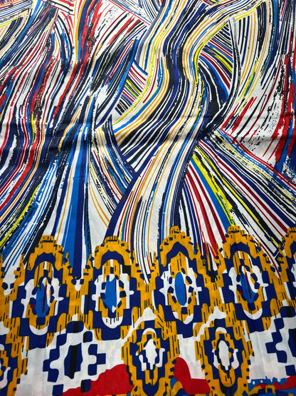 Polycotton African Fabric 6 Yards Soft Ankara Wax Print Material