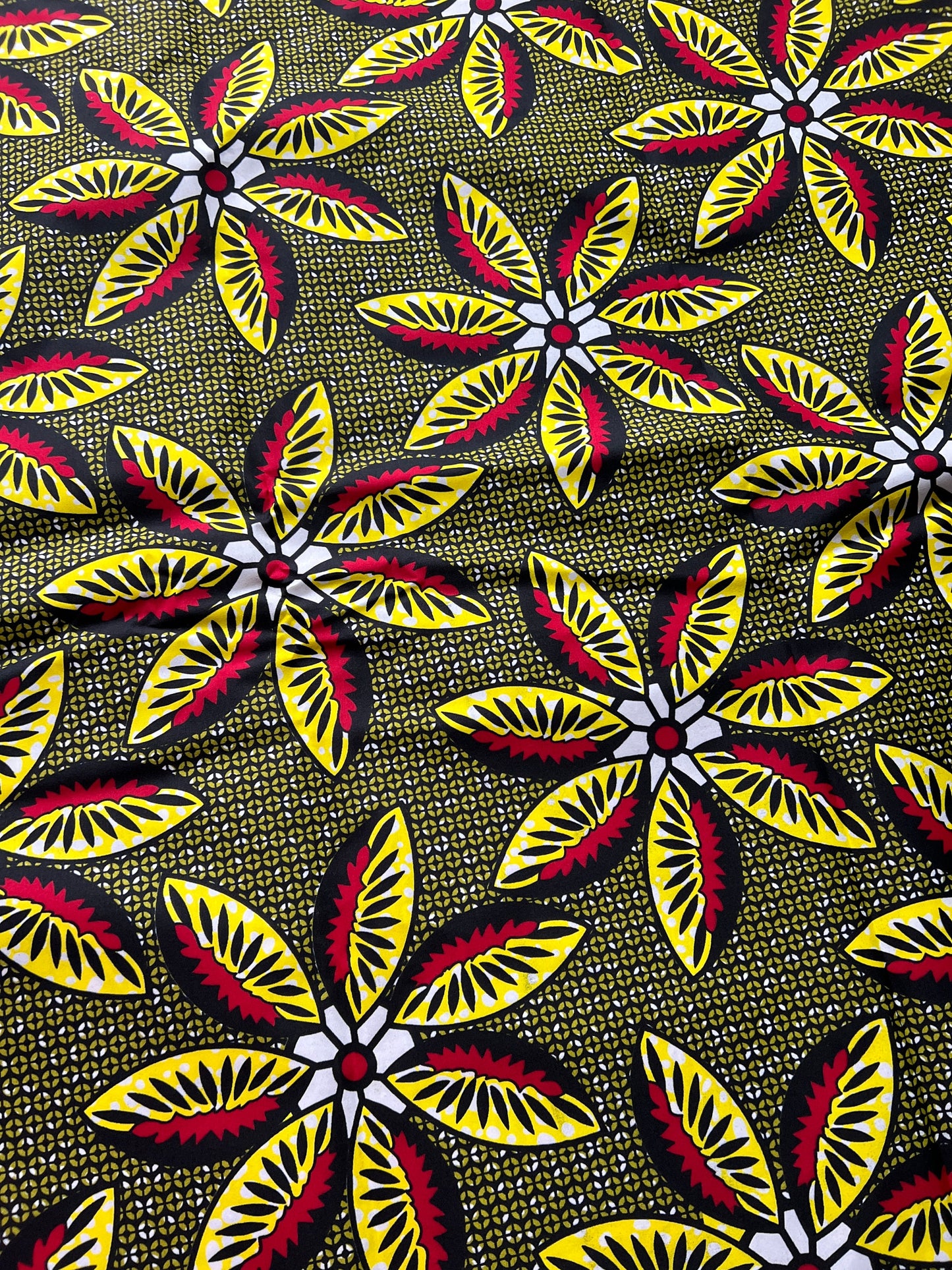 Polycotton African Fabric 6 Yards Soft Ankara Wax Print Material