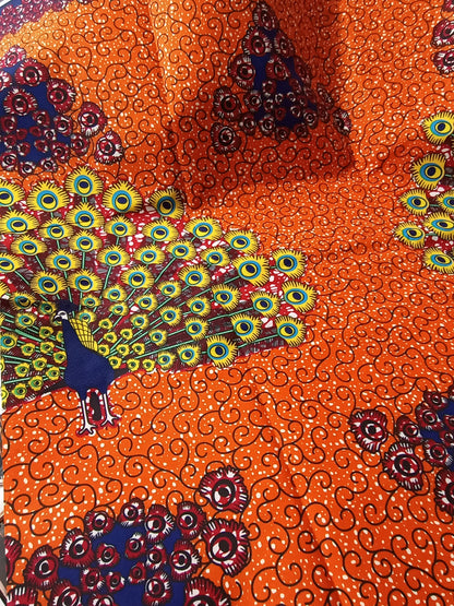 Polycotton African Fabric 6 Yards Soft Ankara Wax Print Material