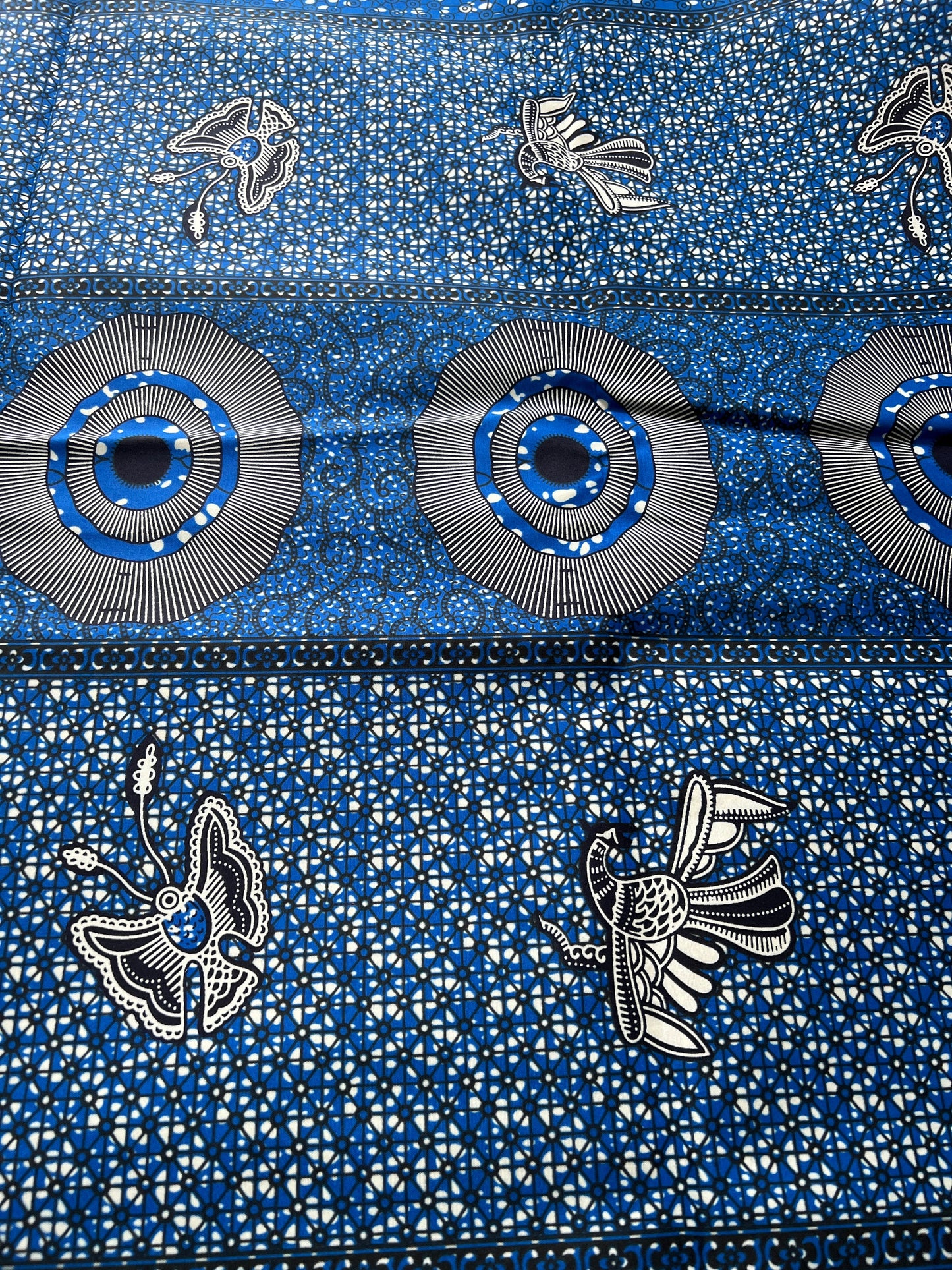 Polycotton African Fabric 6 Yards Soft Ankara Wax Print Material