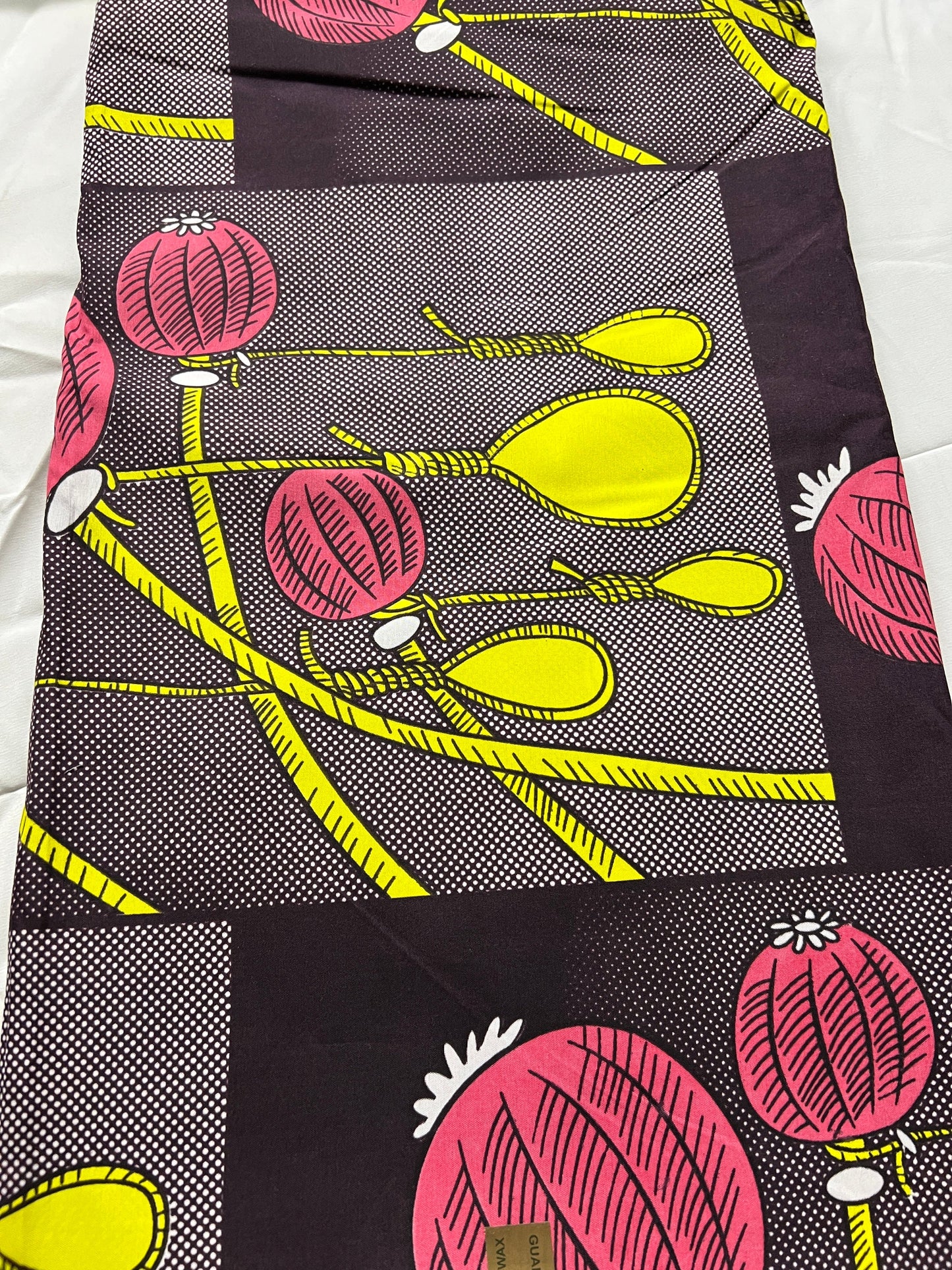 Polycotton African Fabric 6 Yards Soft Ankara Wax Print Material