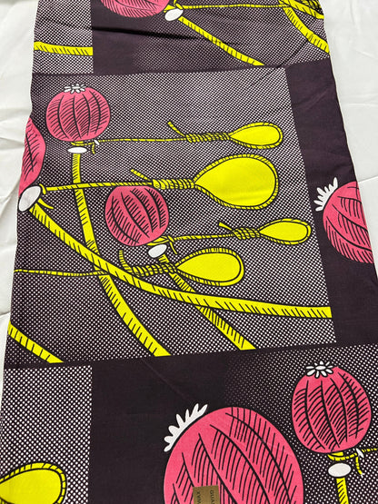 Polycotton African Fabric 6 Yards Soft Ankara Wax Print Material