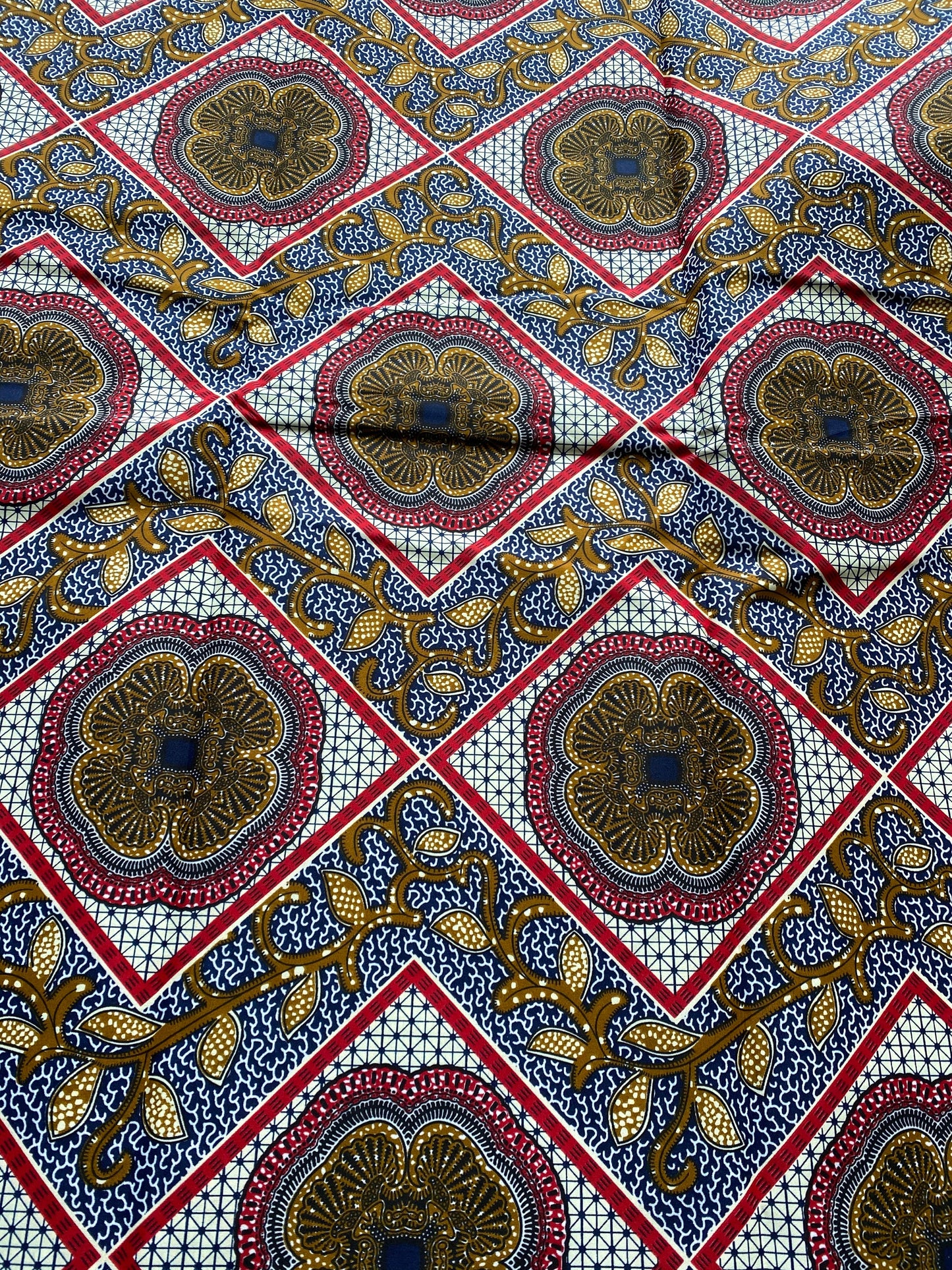 Polycotton African Fabric 6 Yards Soft Ankara Wax Print Material