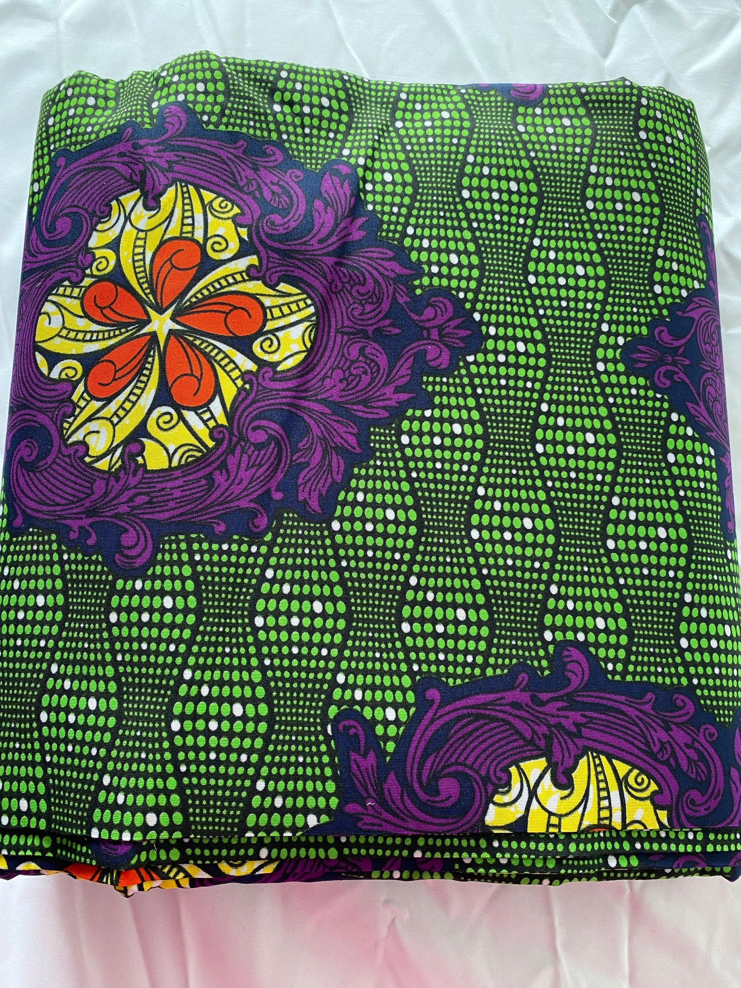 Polycotton African Fabric 6 Yards Soft Ankara Wax Print Material