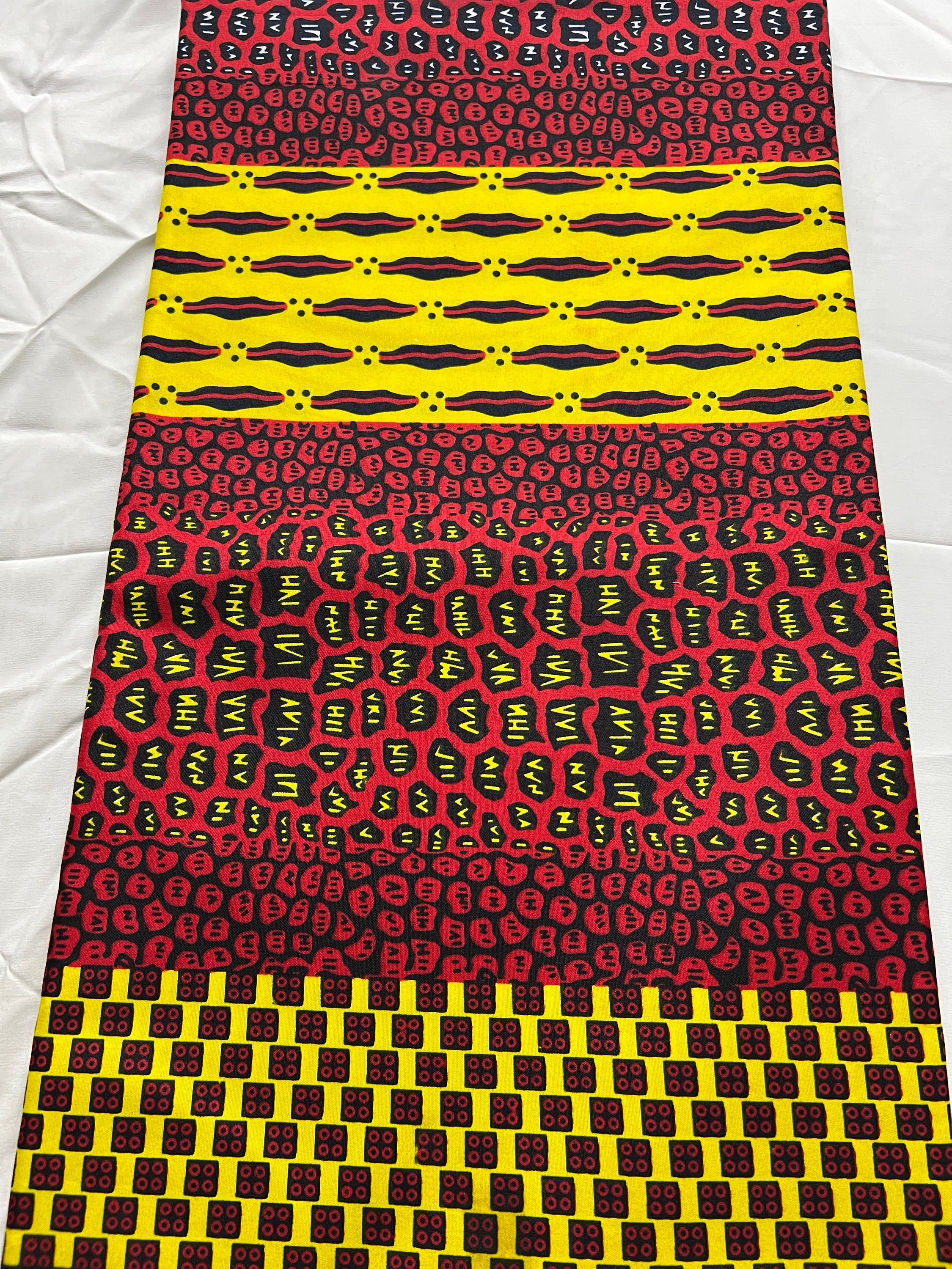 Polycotton African Fabric 6 Yards Soft Ankara Wax Print Material