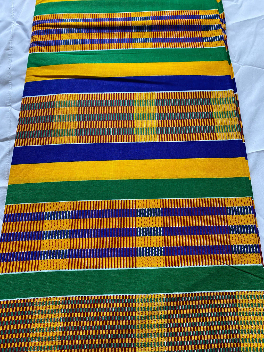 6yards Kente Genuine 100% cotton fabric  African wax