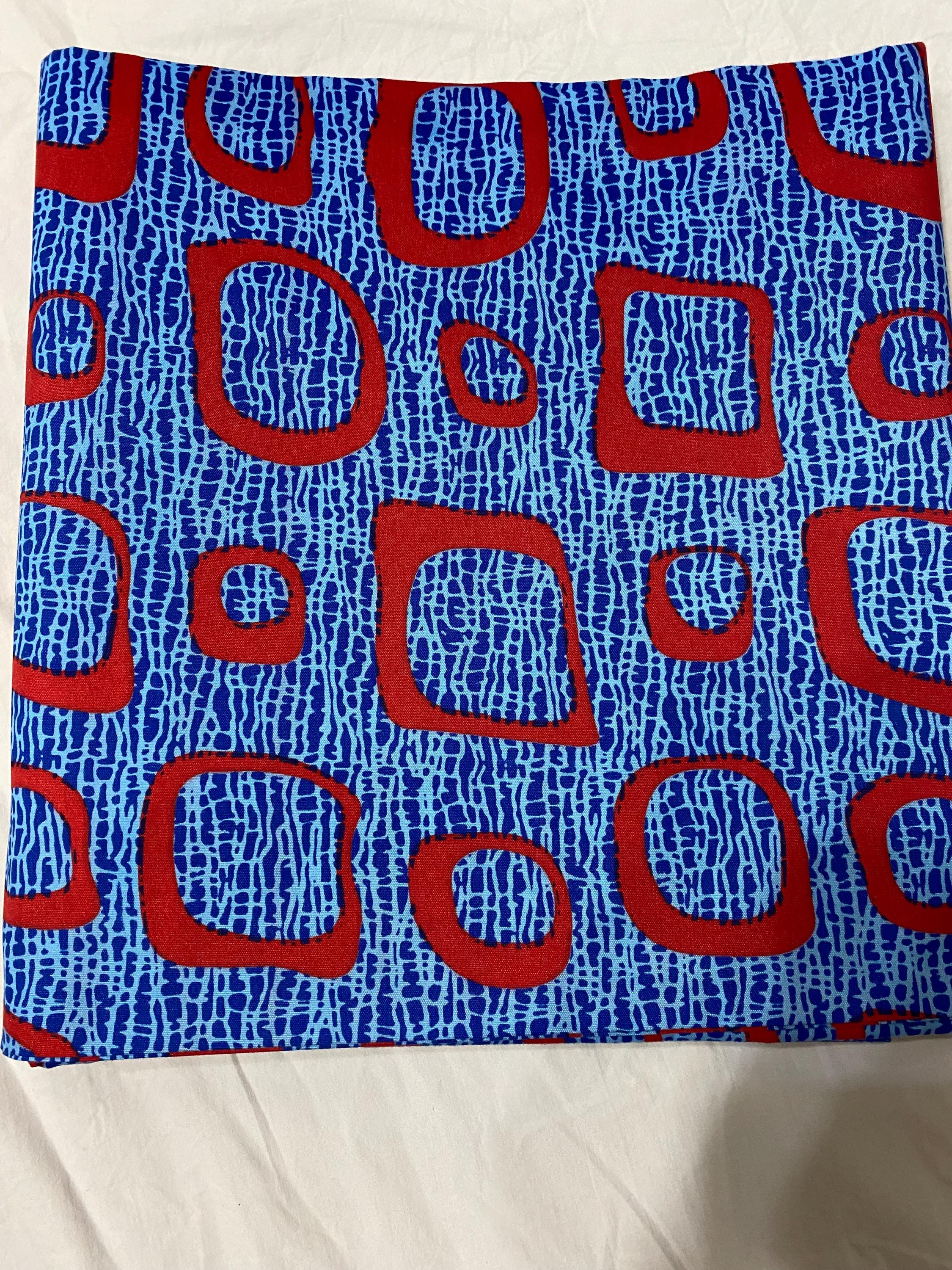 Colorful Ankara Fabric: African Print Polycotton, 6 Yards