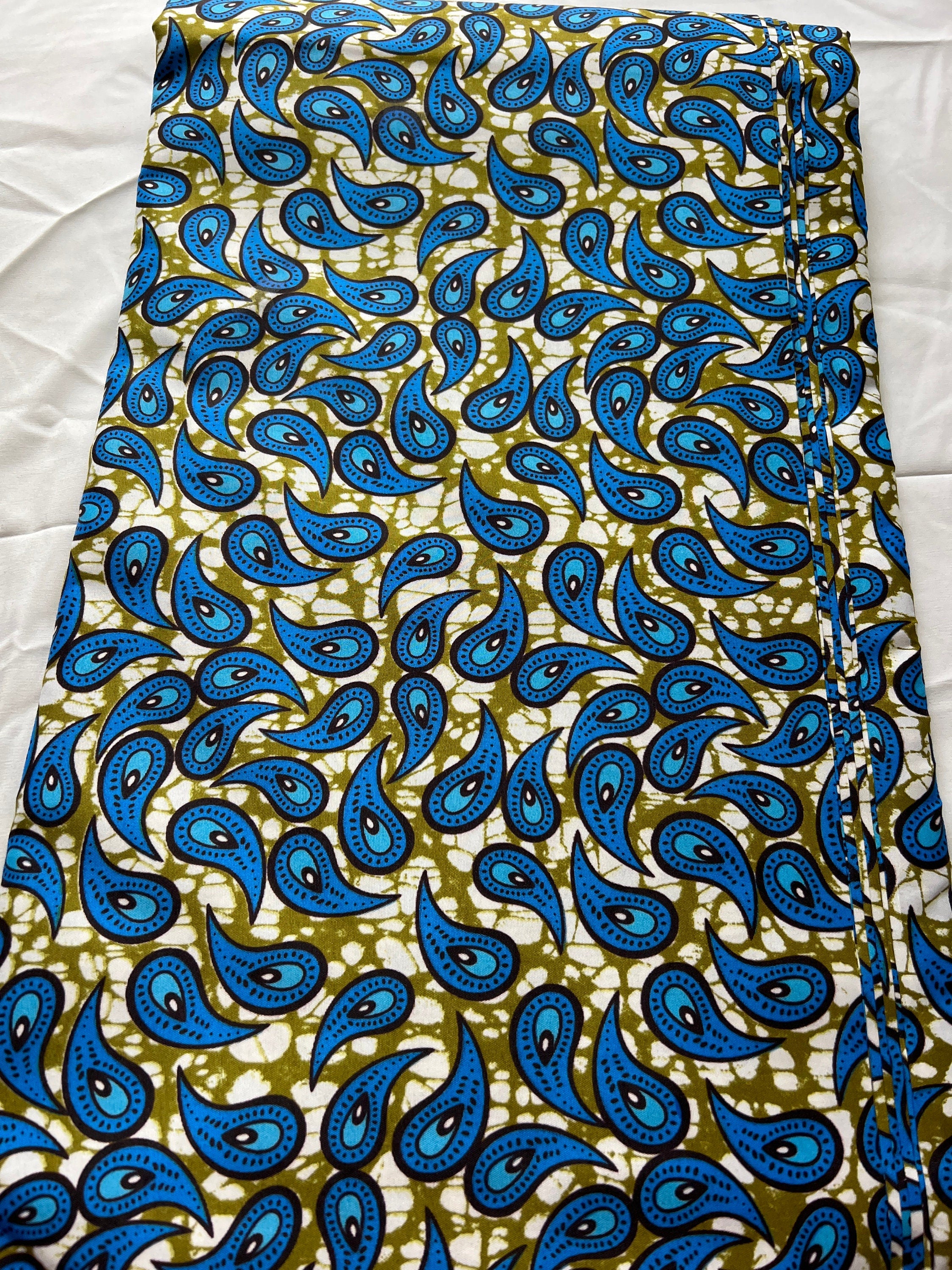 Polycotton African Fabric 6 Yards Soft Ankara Wax Print Material