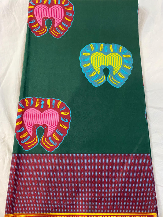 Polycotton African Fabric 6 Yards Soft Ankara Wax Print Material