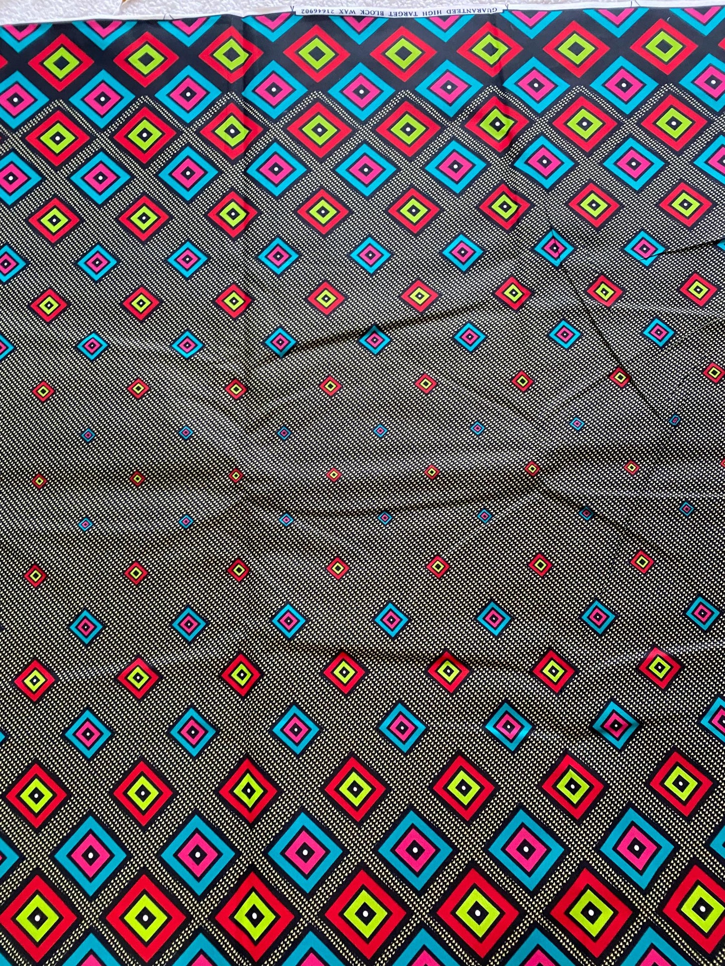 Polycotton African Fabric 6 Yards Soft Ankara Wax Print Material