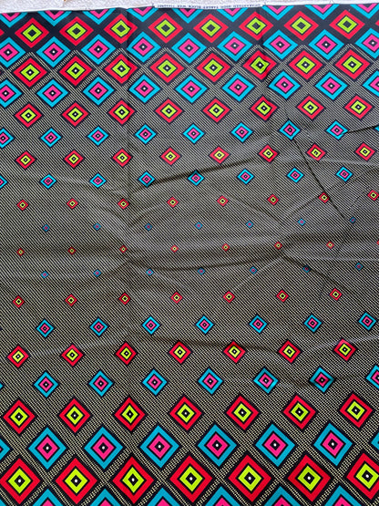 Polycotton African Fabric 6 Yards Soft Ankara Wax Print Material