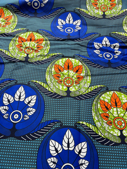 Polycotton African Fabric 6 Yards Soft Ankara Wax Print Material