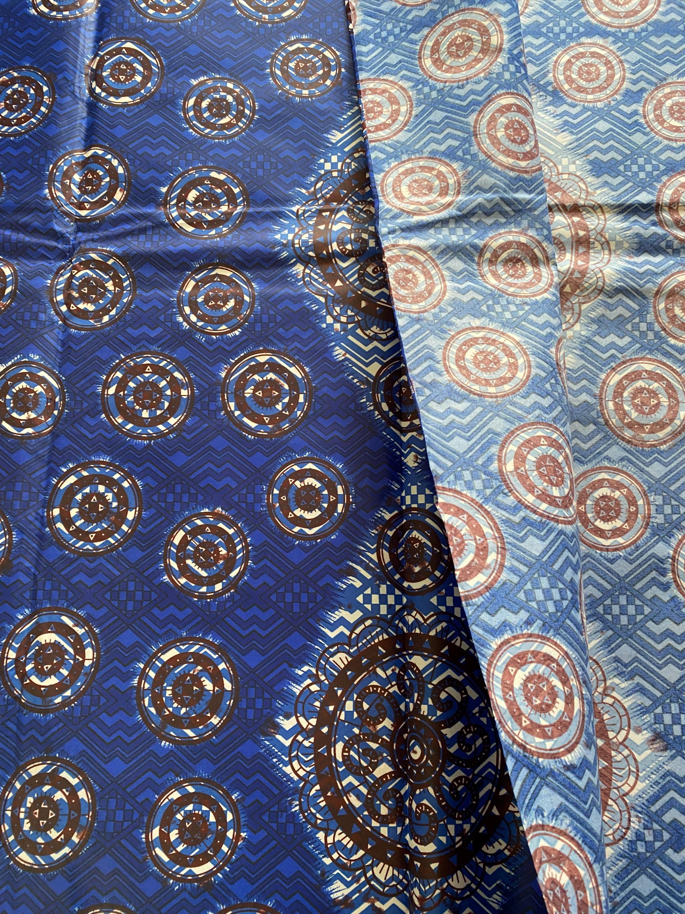 Polycotton African Fabric 6 Yards Soft Ankara Wax Print Material