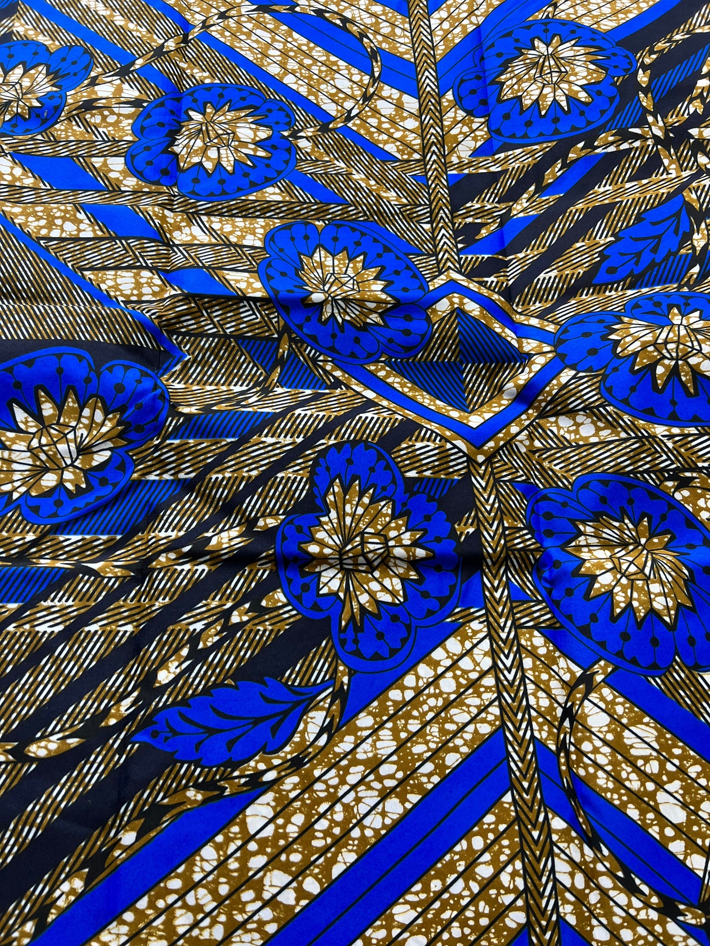 Polycotton African Fabric 6 Yards Soft Ankara Wax Print Material