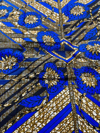 Polycotton African Fabric 6 Yards Soft Ankara Wax Print Material